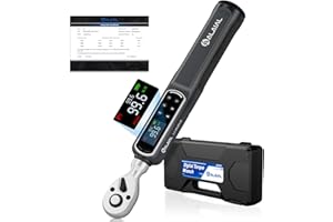 ALAIAL 3/8" Digital Torque Wrench 1.5-99.6Ft.Lb/2-135Nm, ±2% Accuracy Electronic Torque Wrench with LED Display, Buzzer & Vib