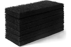 HARHANA Activated Carbon Filters Compatible for Cat Litter Box, Perfect Replacement Official Size: 290 x 140 x 10mm (6 Pack, Old Version)