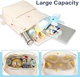 LANDICI Apricot Baby Changing Bag Backpack Diaper Backpack with Mat view 3
