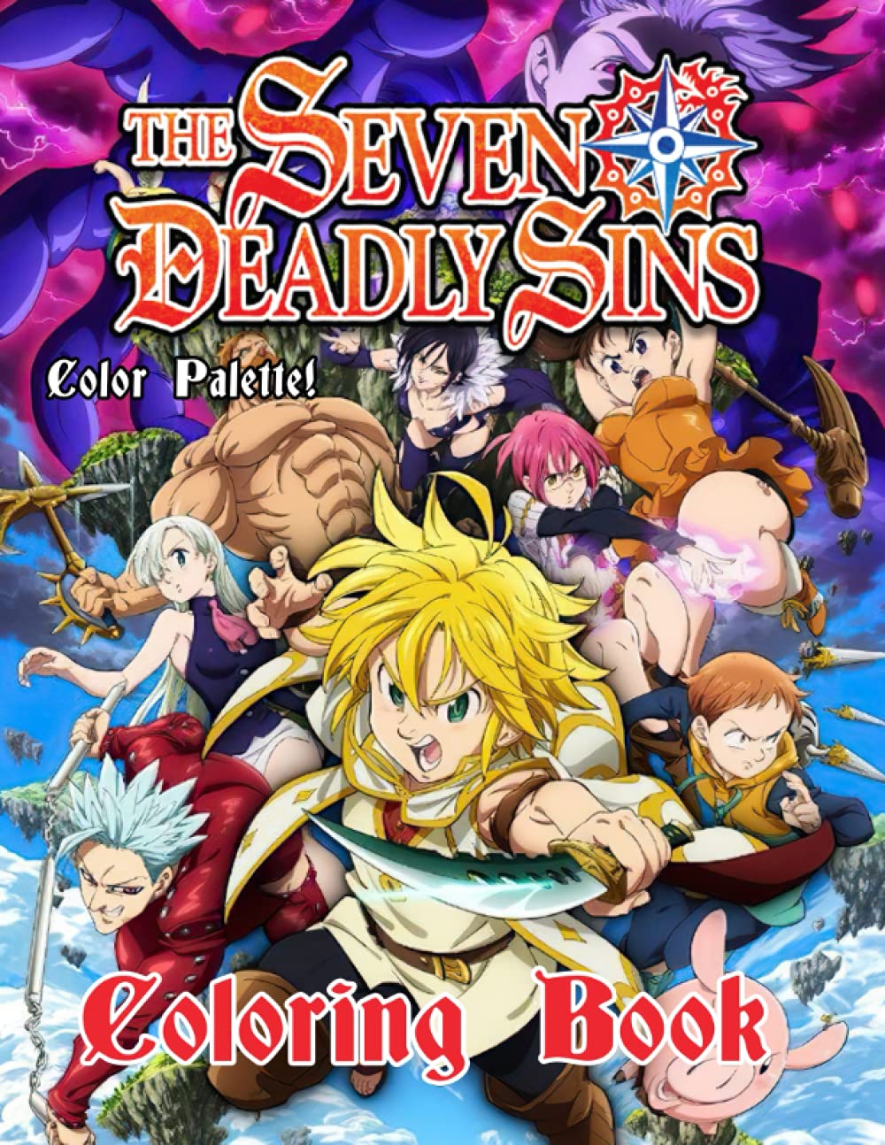 Amazon Com Color Palette The Seven Deadly Sins Coloring Book Great Gifts For 七つの大罪 Manga Lovers To Relax And Cultivate Creativity Palette Color Books
