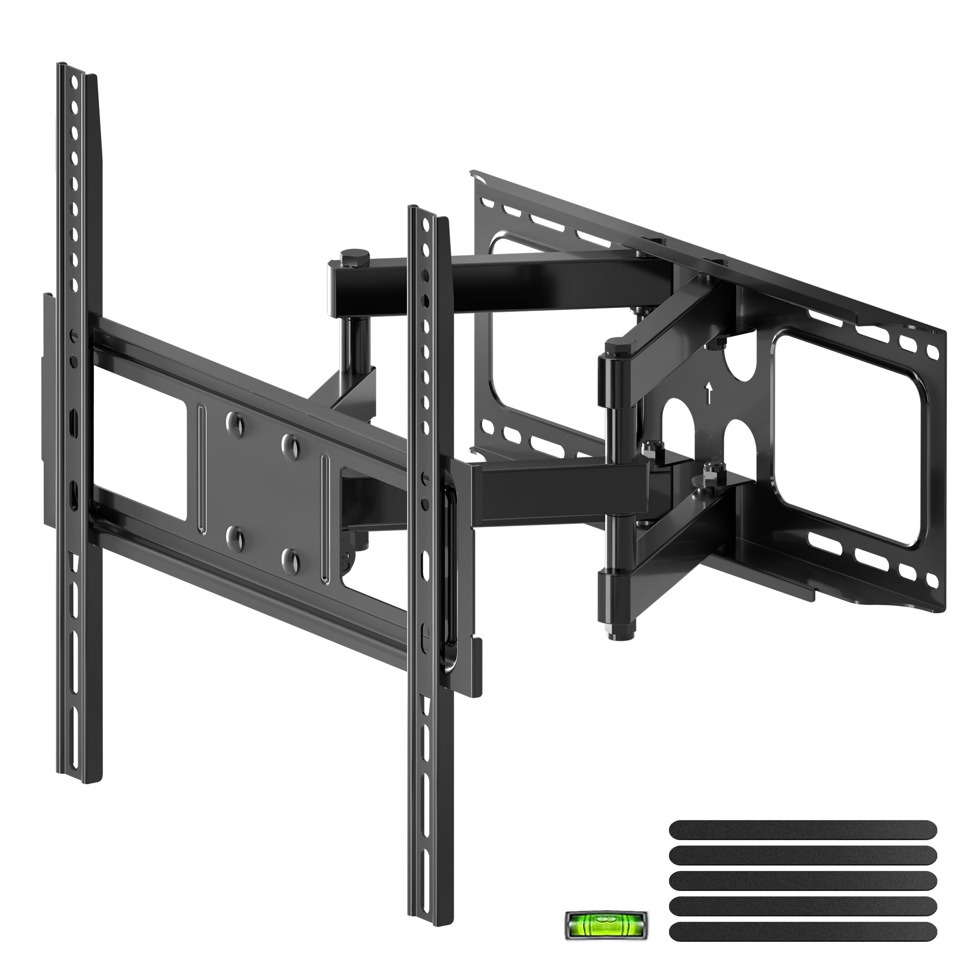 XINLEI TV Wall Bracket, Swivel Tilt TV Wall Mount for Most 26"-70" Flat/Curved Screens up to 45kg, Full Motion TV Bracket Fits 12”/16” Wood Stud, Max VESA 400x400mm(MA570)