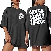 Hold Your Horses T Shirt Women Funny Rodeo Graphic Tees Vintage Cowboy Vacation Short Sleeve Shirts Tops