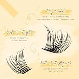 QUEWEL DIY Eyelash Extensions Kit 144 Cluster Lashes Bond Seal Tweezer Remover view 5
