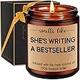 Miracu Writers Candle, Writer Gifts for Women, Cool Gifts for Writers, Future Author Gifts - Funny Gifts for Novelist Scriptw