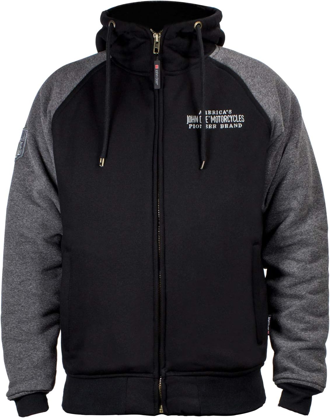 John Doe Hoodie XTM | Motorcycle Jacket | XTM | Insertable Protectors | Breathable | Motorcycle Hoodie