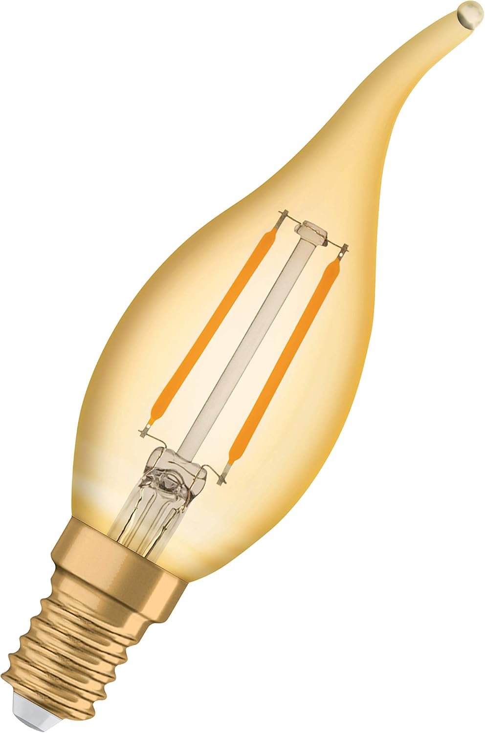 OSRAM LED lamp, Base: E14, Warm White, 2400 K, 1.50 W, Replacement for 12 W Incandescent Bulb