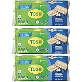 Tosh Vanilla Cream Cookies | No Artificial Flavors or Sweeteners | Perfect for Breakfast | 5.08 Ounce (Pack of 3)
