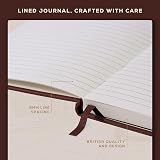 Beechmore Books Beechmore A4 Leather Hardcover Journal 160 Lined Pages view 5