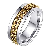 Udolfly Mens Fidget Rings Anxiety Rings for Men