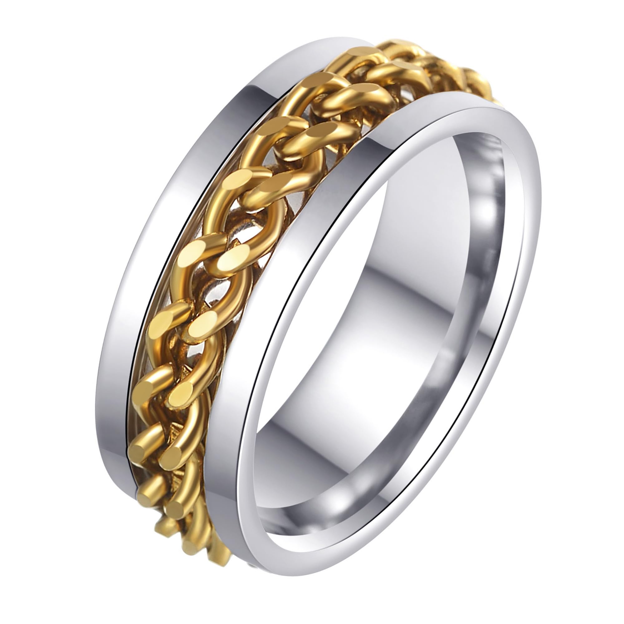 Udolfly Mens Fidget Rings Anxiety Rings for Men