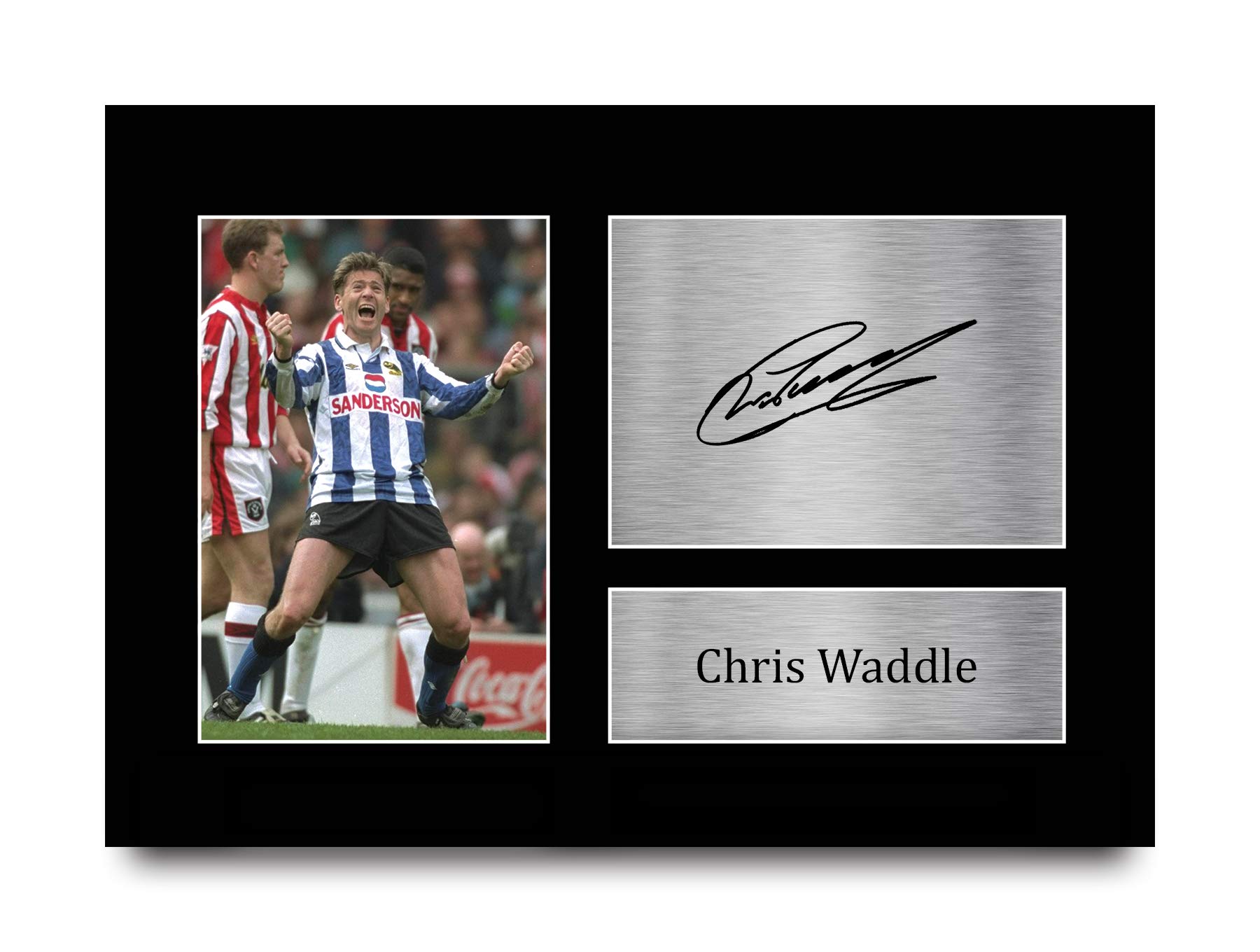 HWC Trading A4 Chris Waddle Sheffield Wednesday Gifts Printed Signed Autograph Picture for Fans and Supporters - A4