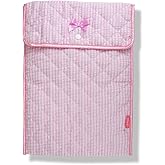 Sonix | Quilted Laptop Sleeve | 13-14 Inch, Quilted Soft Comfy Laptop Carrying Case, Computer Sleeve | Seersucker Pink