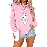 ASTANFY Valentine's Day Sweatshirt Valentines Shirt Women Be My Boo Shirt Valentines Gifts Long Sleeve Tee Tops