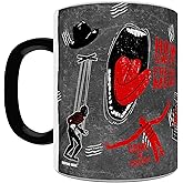 Morphing Mugs Nightmare on Elm Street – Freddy Kruger – How Sweet Fresh Meat – One 11 oz Color Changing Heat Sensitive Ceramic Mug – Image Revealed When HOT Liquid Is Added! MMUG975