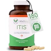 Return Healthy ITIS Wellness Supplement - Celery Seed, Curcumin &amp; Boswellia | Support Everyday Wellness, Plant-Derived Formula with Bromelain, Tart Cherry &amp; Ginger, USA-Made, 180 Capsules per Bottle