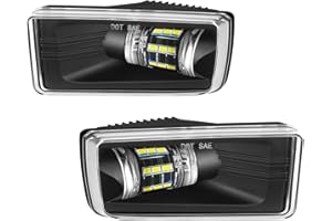 OKSIWA LED Fog Lights for 2007-2015 Chevy Silverado, Suburban, Tahoe, 2007-2013 Avalanche, Pick Up Truck Fog Lamp Replacement with Fog Wiring Harness Switch