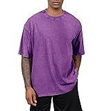 Fkatuzi Oversized Cotton Solid T Shirts for Men