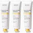 Boka Fluoride Free Toothpaste Nano Hydroxyapatite, Helps Remineralize, Appropriate for Sensitive Teeth, Whitening - Lemon Lavender Flavor, 4oz 3Pk - US Manufactured