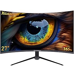 memzuoix 27 inch Curved Gaming Monitor QHD