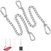 ANNWAH Hanging Chair Chain with Carabiners - 2 Pack Stainless Steel Hanging Kits Heavy Duty for Hammock Swing Punching Bags Sandbag Indoor Outdoor 440LB Capacity