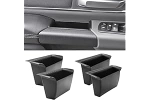 TTCR-II for Ram 1500 Door Side Organizer Tray 2019 2020 2021 2022 2023 2024 2025 2026, for Ram 1500 Door Pocket Insert 4 Pcs (Does not fit 2500 3500