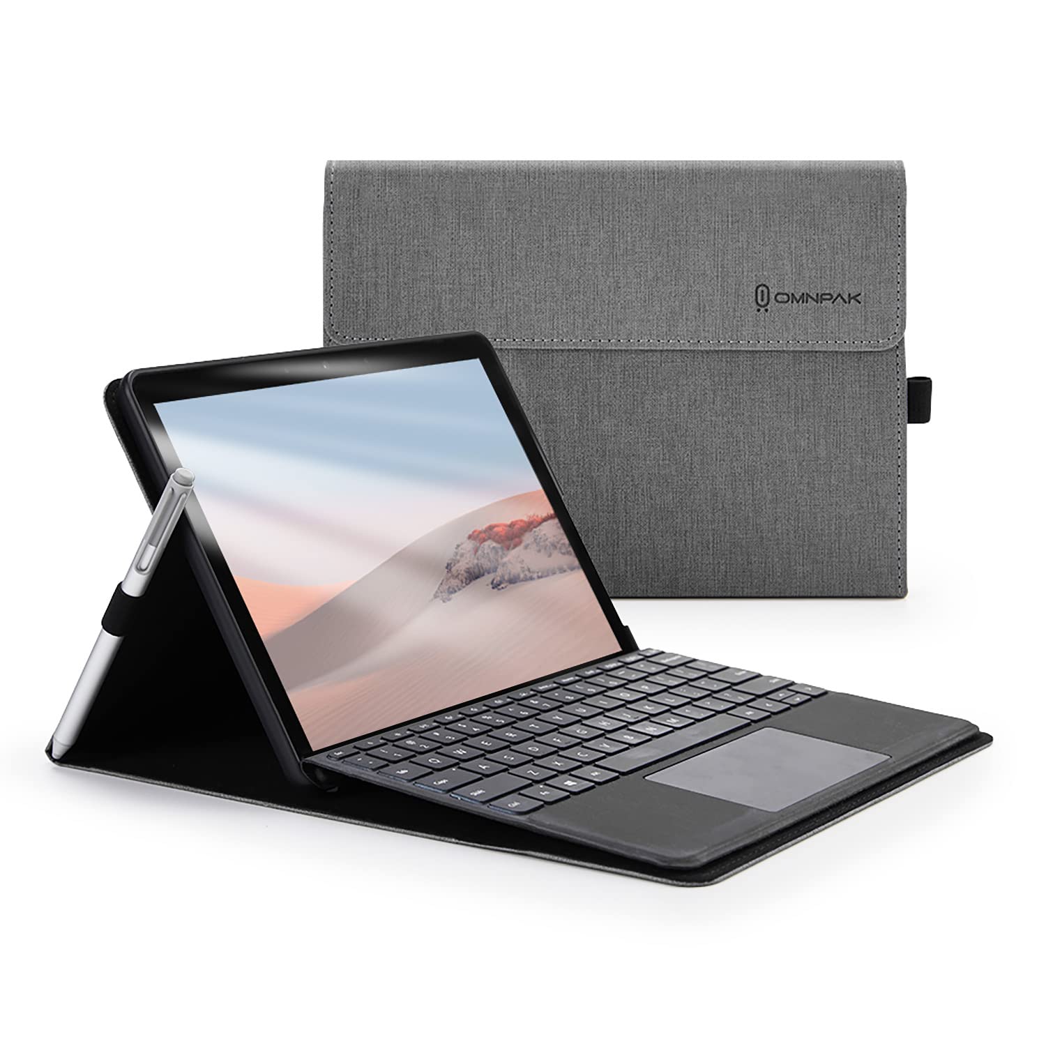 Omnpak Case for Surface Go - Slim, Lightweight Cover with Stylus Holder, Multiple Angles, Compatible with Type Cover Keyboard — image 1