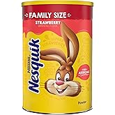 Nesquik Large Strawberry Powder Drink Mix, 35.5 Ounce (Pack of 1) | Strawberry flavor powder drink mix; 35.5 oz canister