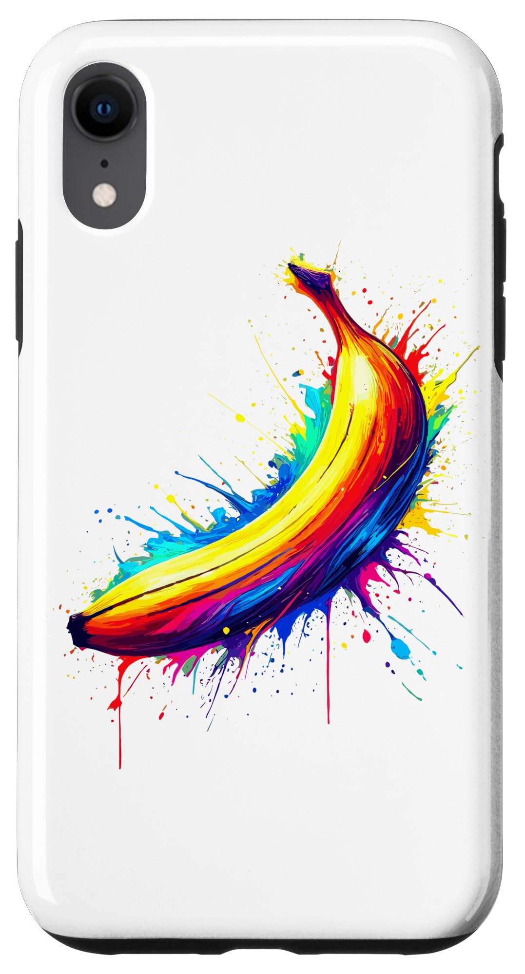 iPhone XR Colorful Splash Art Banana Bananas Case