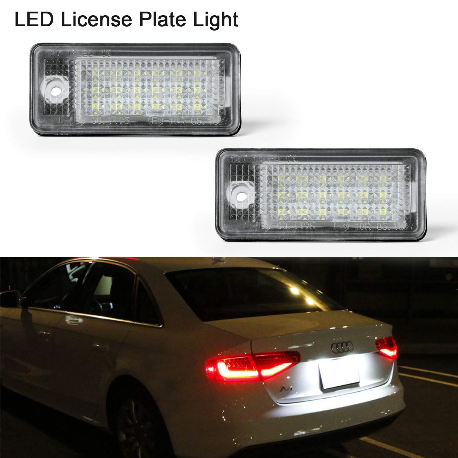 Gempro Number Plate Light 2 x LED License Number Plate Lights with