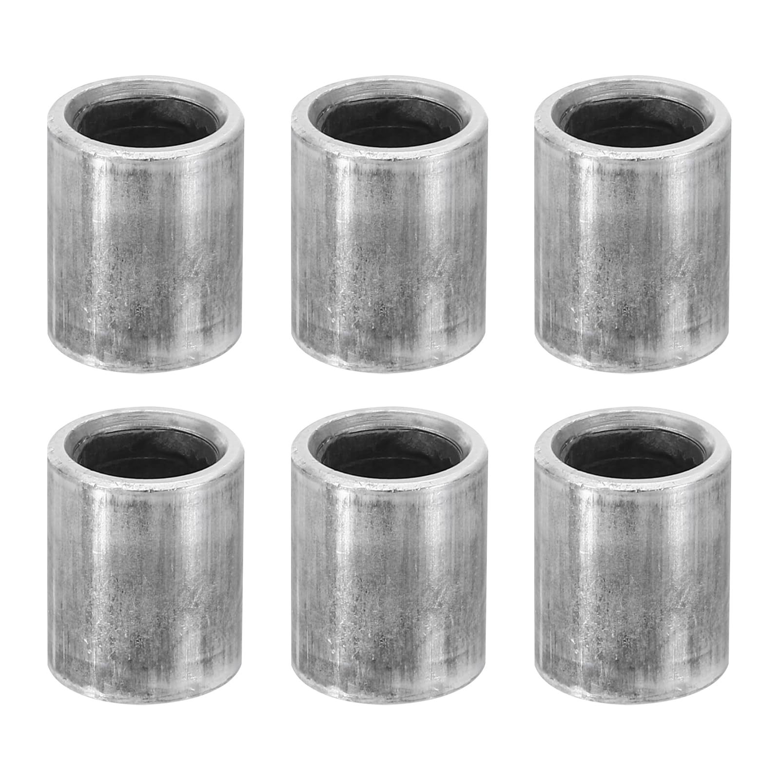 PATIKIL M8 Steel Spacers, 6 Pcs Metal Spacers Steel 8.1mm ID x 12mm OD x 15mm L Carbon Steel Spacer Screw Standoff Round for 5/16in or M8 Screw Bolts