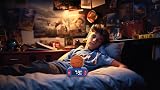 Lexibook Basketball Nightlight Alarm Clock Blue Orange view 4