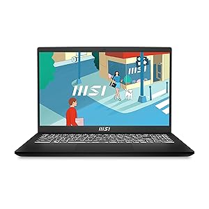 MSI Modern 15 B13M-448IT, Notebook 15.6″ FHD 60Hz, Intel i5-1335U, Inter Iris Xe, RAM 8GB DDR4 3200MHz, 512GB SSDPCIe 3, WiFi 6, Win 11 Home, Layout e Garanzia ITA, Nero