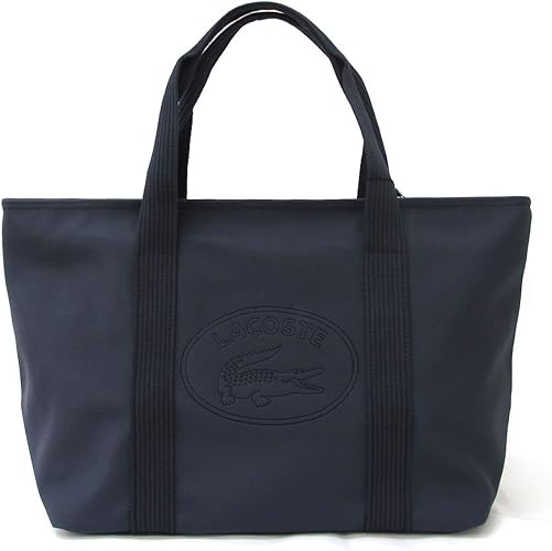 Amazon Lacoste ラコステ トートバッグ 旅行バッグ 大きめ バッグ マザーズバッグ メンズ レディース ネイビー 並行輸入品 A1780 革ケア用品