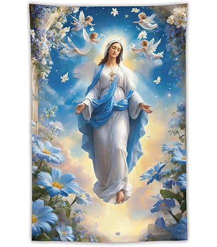 Amazon.com: Donnapink Wall Tapestry Holly Mary Blessed