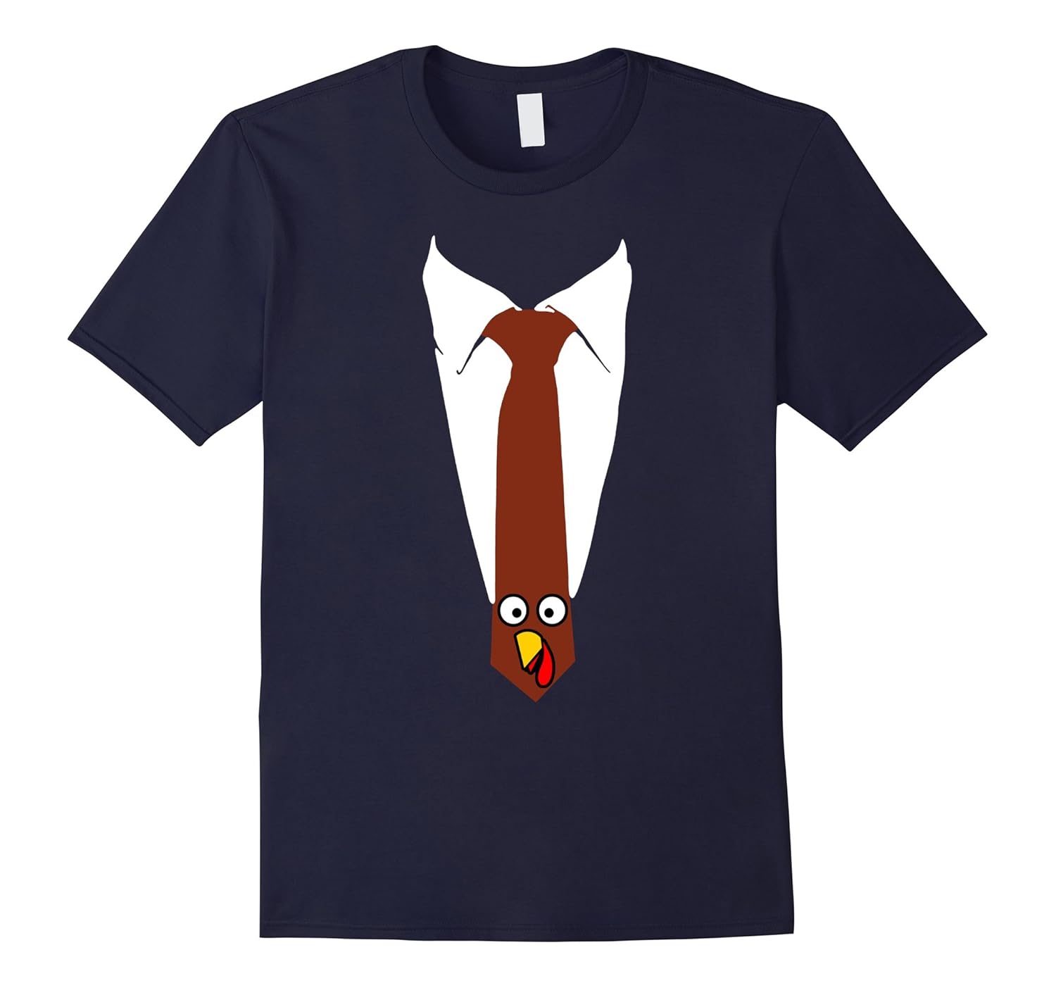 Turkey Tie tuxedo Funny Thanksgiving turkey Costume T-Shirt-ANZ