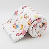 LITTLE CELEBRITY Flannel Toddler Blanket, Kids Throw Blanket, 50"x40" (Unicorn)