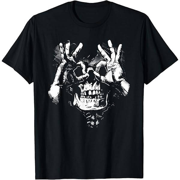 Amazon.com: Skull Drawing Art Painting Graphic Motif Skull T-Shirt