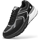 FitVille Extra Wide Shoes for Men, Wide Walking Shoes Wide Width Casual Sneakers Comfortable Orthopedic Shoe Arch Support for Plantar Fasciitis Neuropathy - Rebound NEO V5