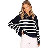 Petal & Pup Womens Miranda Knit Sweater - Navy
