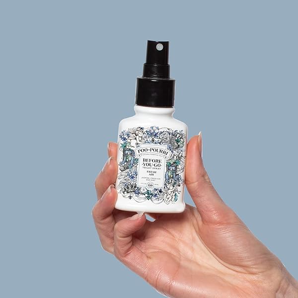 POO-POURRI BEFORE-YOU-GO TOILET SPRAY, FRESH AIR, 2 FL OZ – JASMINE, FRESH AIR AND MINT