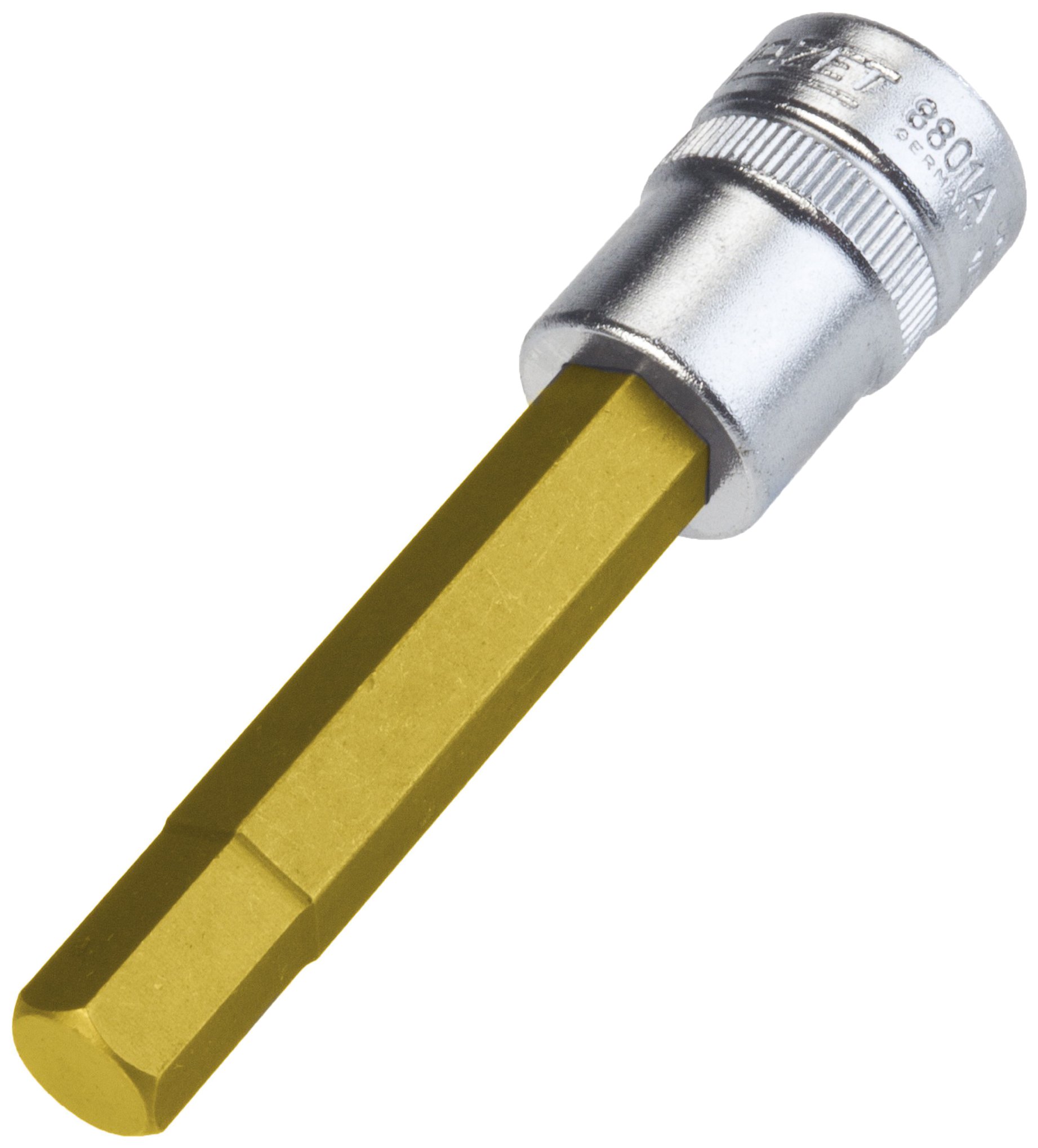 HAZET 8801A-3/8 Hexagon Profile Screwdriver Socket - CVD-Tin Coated