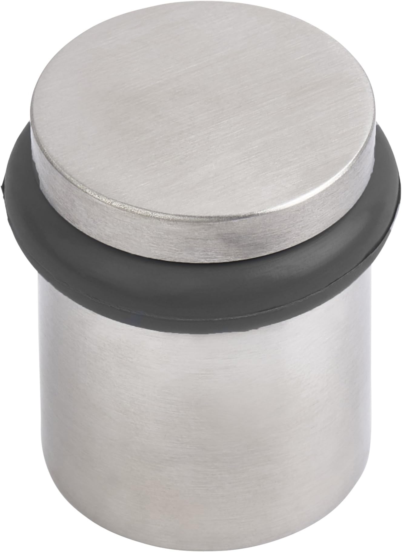Eisen Hardware Round Brass Door Bumper/Stopper (Satin Nickle)