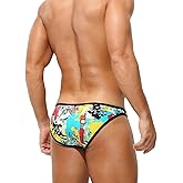 KAREN SPACE Sexy Mens Underwear Briefs, Ice Silk Underwear Breathable Sexy Panties