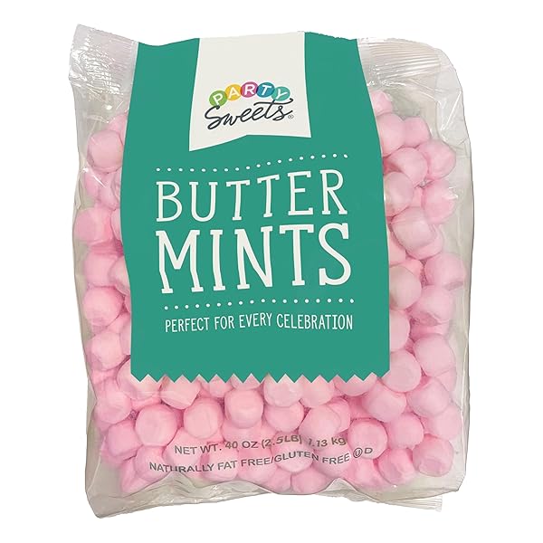 PARTY SWEETS PINK BUTTERMINTS, 2.5 POUND, APPX. 350...