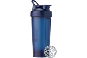 BlenderBottle Classic V2 Shaker Bottle Perfect for Protein Shakes and Pre Workout, 28-Ounce, Navy