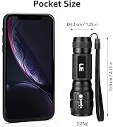 Lighting EVER LE1000 Super Bright LED Torch, Water Resistant, Small, view 5