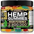 Vitamax Hemp Gummies - Great for Peace & Relaxation - 2,500,000 - Natural Fruit Flavors Tasty Relief – Made in USA – Relaxing