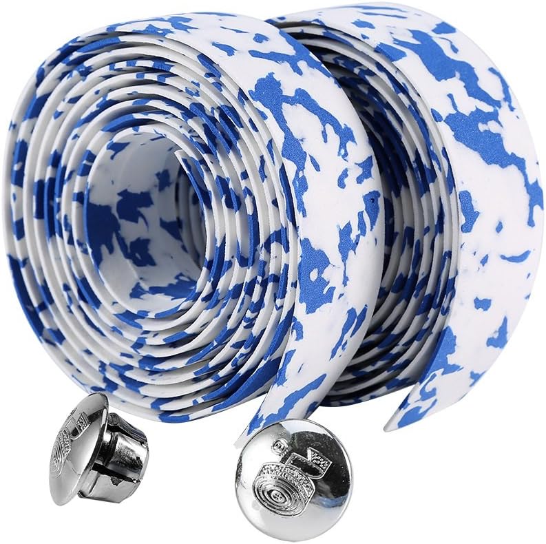 2 Bar Plugs Delaman/&reg; 2Pcs Bicycle Handlebar Grip Wrap Cycling Road Bike Tape