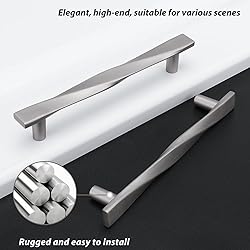 Rergy 15 Pack Brushed Nickel Cabinet Pulls Silver