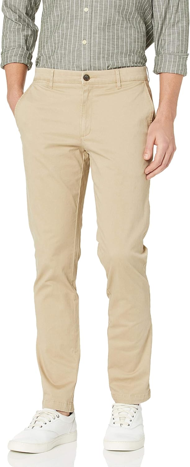  Brand - Goodthreads Men's "The Perfect Chino Pant " Slim-Fit Washed Comfort Stretch: Clothing